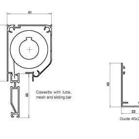 Roller Fly Screen for Windows with a Chain Mechanism (Made-to-Measure)